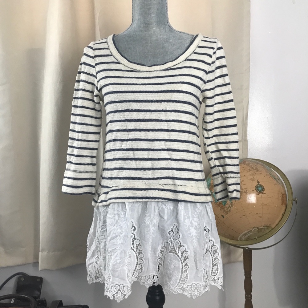 Anthropologie Sunday in Brooklyn striped tunic S - Picture 2 of 5